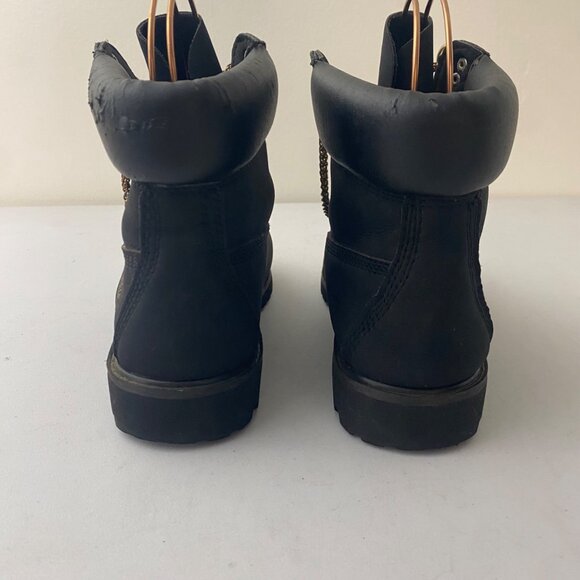 Timberland 10061 Boots Shoes Black Gold Chain - Picture 9 of 12